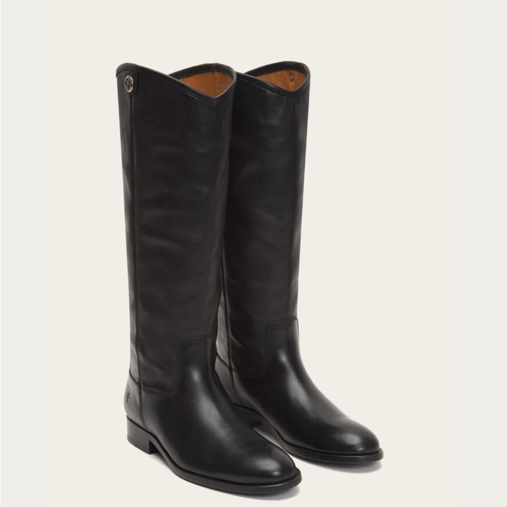 Frye Melissa Button Wide Calf Boots - black